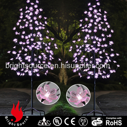 Pink Flowers Pre Lit Led Christmas Tree