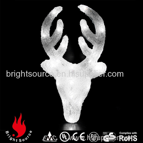 led sculpture deer head