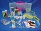 Recyclable Embossing folding clear plastic pvc box for Christmas gift