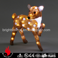 led sculpture brown sika deer