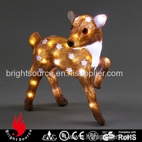led sculpture brown sika deer