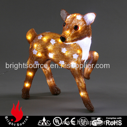 led led sculpture brown sika deer