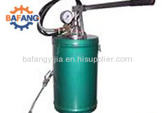 Portable grouting machine manually