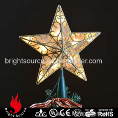 Star christmas tree topper warm white led