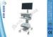 CE Approved Hopital Medical Mobile Workstation Trolley / Cart With Laptop