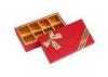 Dots Printing Trays Insert Red Recycled Cardboard Gift Boxes For Chocolate