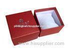 Red Luxury Gift Boxes Packaging / Wrist Watch Display Boxes With Lids