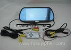 Rear View Safety Backup Camera System License Plate + 7 Inch Touch Button Mirror Monitor
