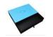 Logo Printed 1200g Recycled Cardboard Gift Boxes , Rectangle blue