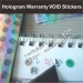 holographic warranty void stickers