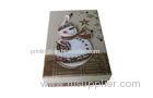 Custom Designed Recycled Cardboard Gift Boxes For Christmas Gift With Snowman
