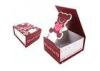 Custom red decorative fancy paper / Ivory board gift packaging box of AI / PDF / CDR