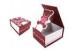 Custom red decorative fancy paper / Ivory board gift packaging box of AI / PDF / CDR