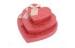 Foldable Red Cardboard Gift Boxes , Cardboard Heart Shaped Chocolate Box