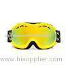 Double Lens No Fog Kids Snowboarding Goggles for Girls , Yellow / Blue / Green