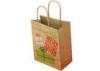 Brown craft Colored Paper Bags With Handles for christmas gift