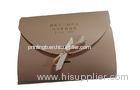 Ribbon Paper Packaging Boxes With Handles , T - Shirt / Scarf Gift Box