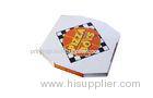 Customized Empty Recycling Pizza Boxes 250gsm / Corrugated Kraft Paper Boxes