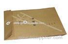 Promotional Eco Friendly A4 Document Button Clousure Kraft Paper Bag , OEM