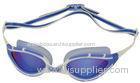 Fashion Blue UV Polarized Swimming Goggles with Silicone Strap Custom