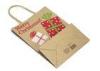 Brown Stand Up Kraft Colored Paper Bags With Handles for lunch
