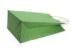 Varnishing Printed Green kraft paper gift bags With Twist Handles