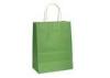 Natural Colored Paper Gift Bags With Handles , recycled paper carrier bags