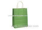 Natural Colored Paper Gift Bags With Handles , recycled paper carrier bags