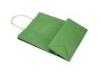 Colored Paper Carrier Bags With Handles Shopping Bags , flat bottom