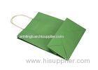 Colored Paper Carrier Bags With Handles Shopping Bags , flat bottom