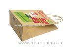 Eco - Friendly Twist Handles Colored Kraft Paper Gift Bags For Shopping