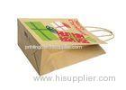 Eco - Friendly Twist Handles Colored Kraft Paper Gift Bags For Shopping