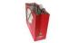 Xmas Paper Gift Bags For Children , Offset Printing Red Paper Shopping Bags