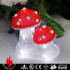 led sculpture big and small mushroom