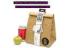 Non Toxic Large Paper Gift Bags , Brown Paper Insulated Lunch Bags