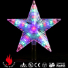 lighted star tree topper for Christmas tree decoration