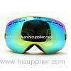 Custom No Fog Reflective Ski Goggles With Camera / Soft TPU Frame