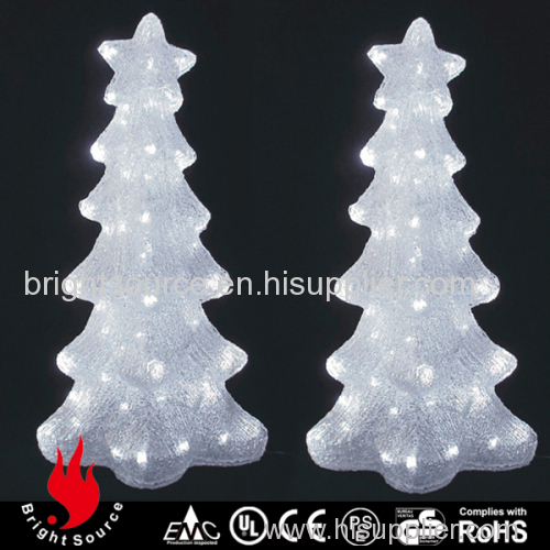 3D lighting christmas snow tree