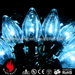 C7 waterdrop bulb white LED string decorative lights