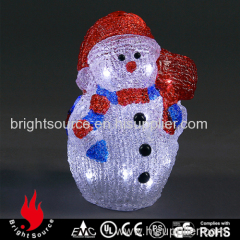 3D lighting colorful snowman