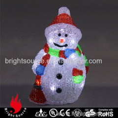 3D lighting scarf snowman