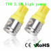 High Power 2.5W T10 194 168 W5W 4 SMD LED Car Side Wedge Light Lamp Bulb 12V 4 color