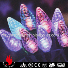 20L C7 spiral bulb multi color LED string decorative lights