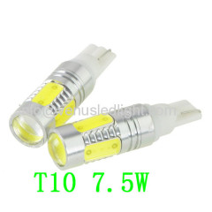 T10 7.5w High Power bulb led wedge bulb 194 168 192 W5W lamp for car reverse light