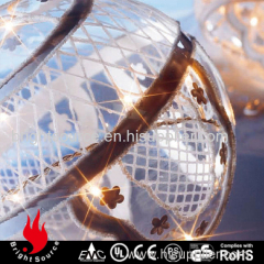 decorative christmas lights led clear glass ball ornaments
