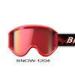 Red Simple Adult Anti Fog Snow Boarding Goggles for Womens , Mens