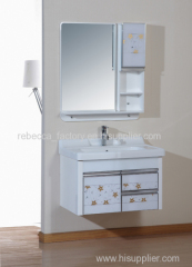 80CM PVC bathroom cabinet wall hung cabinet vanity for sale