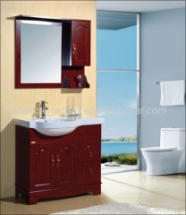 90CM solid wood bathroom cabinet floorstand archaistic cabinet vanity for sale