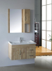 80CM Psolid wood bathroom cabinet on wall archaistic cabinet vanity for sale