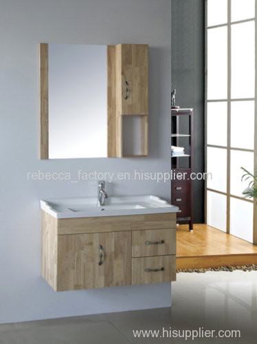 80CM Psolid wood bathroom cabinet on wall archaistic cabinet vanity for sale